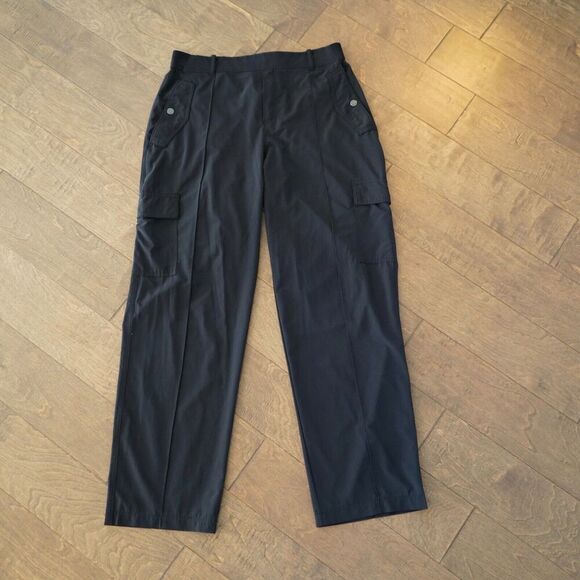 Athleta Vienna Cargo Pant Size 12 Black Pockets‎ - Picture 1 of 9